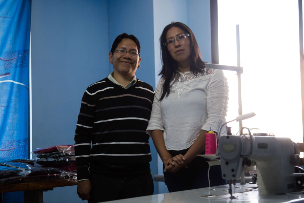 Bolivian entrepreneurs Carolina and Rómulo