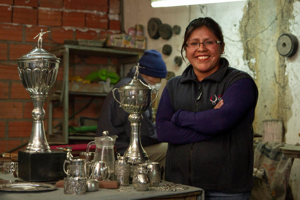 Silvia, a client of BancoSol in Bolivia