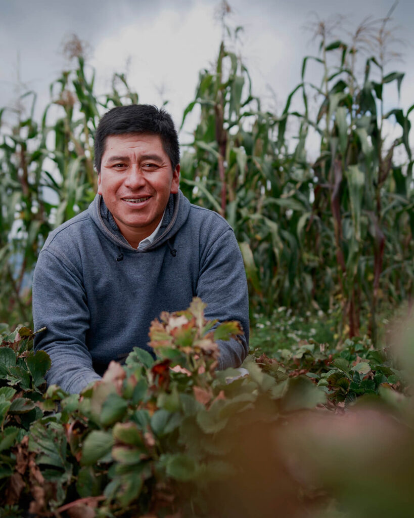 Marco Antonio on his farm in Guatemala