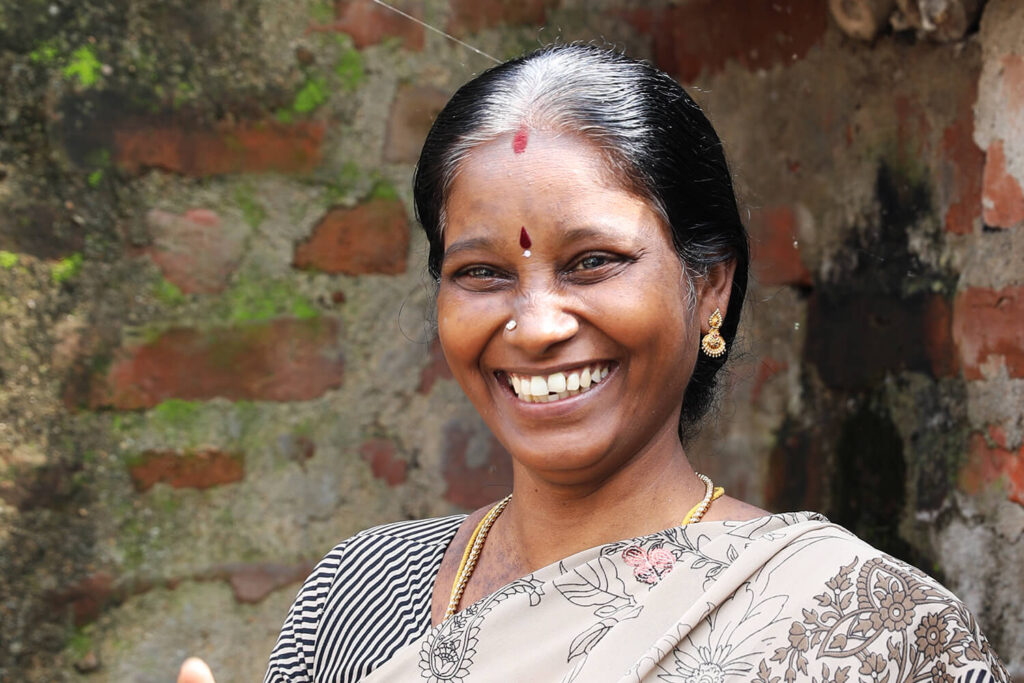 Mahalakshmi on her farm