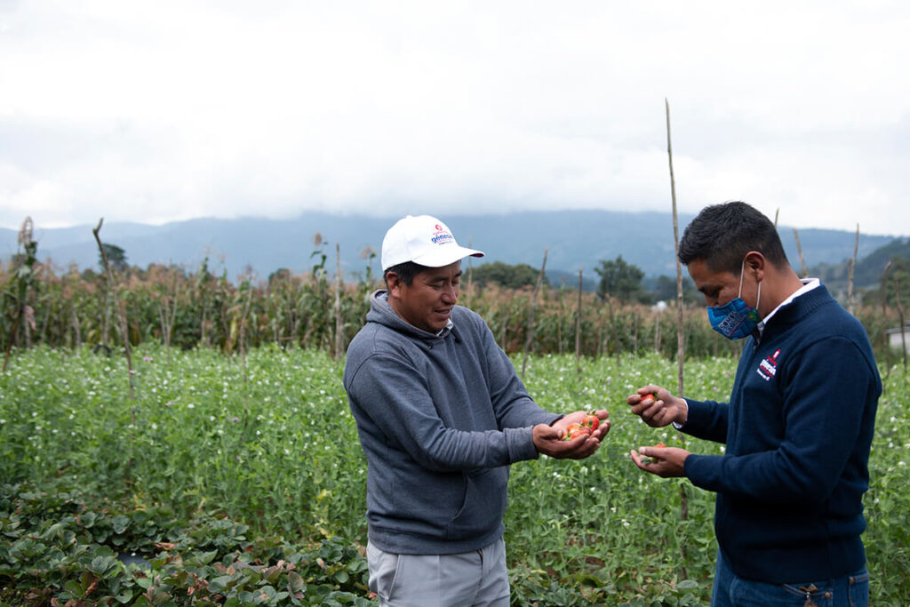 Marco Antonio on his farm in Guatemala