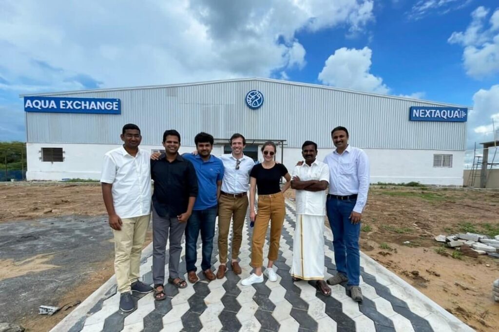 The Accion Venture Lab team visits AquaExchange in Andhra Pradesh, India