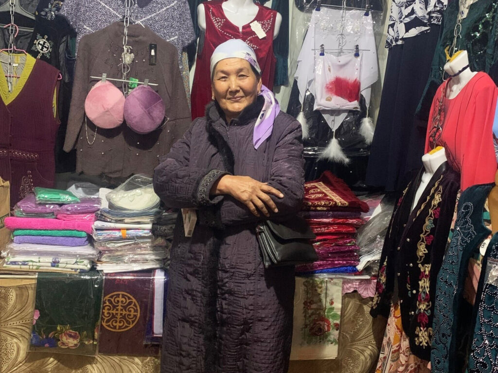 Natalya at her business in Kazakhstan