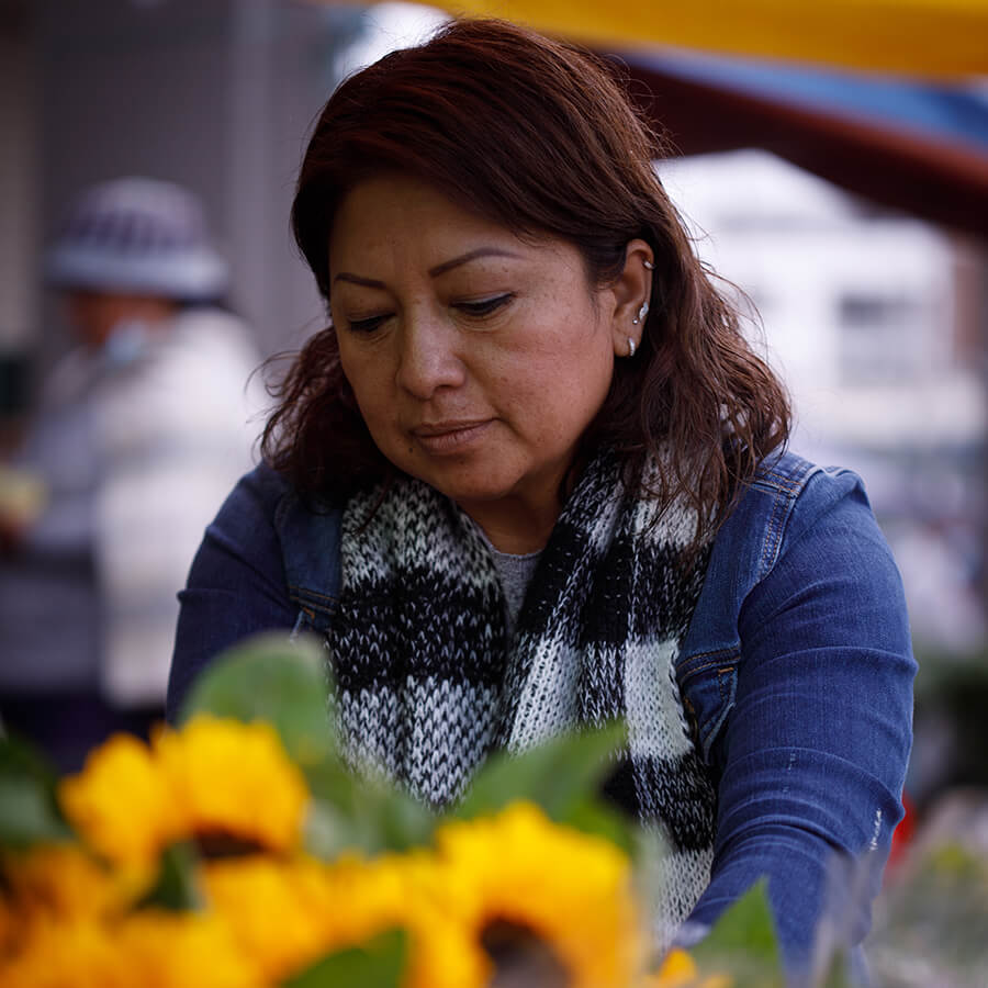 Paulina, a small business owner in Ecuador