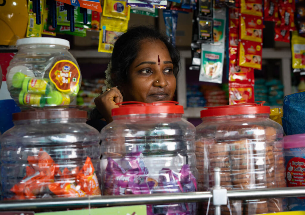 Velankani at her store