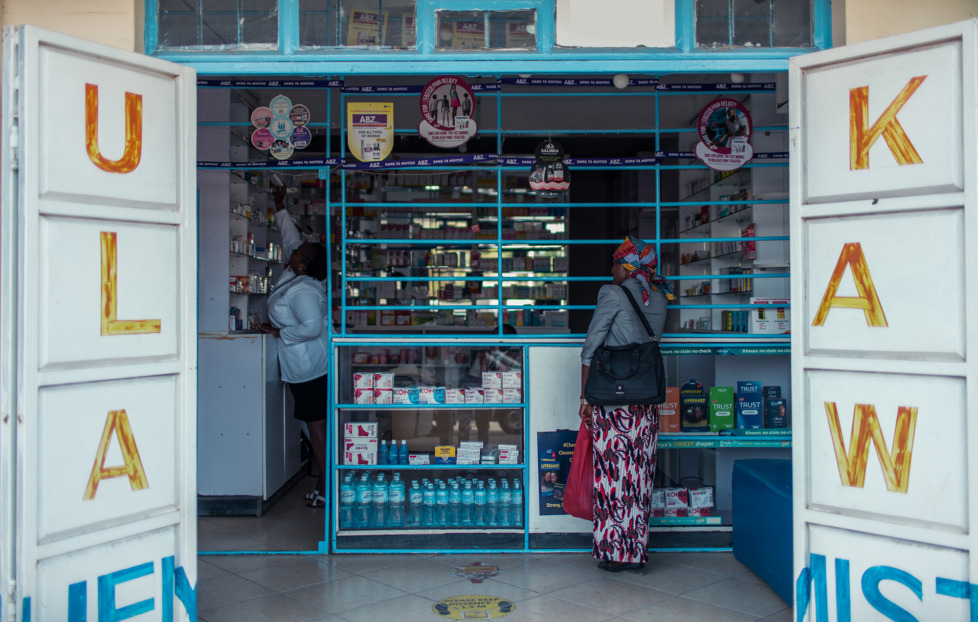 Serah's pharmacy in Nairobi, Kenya