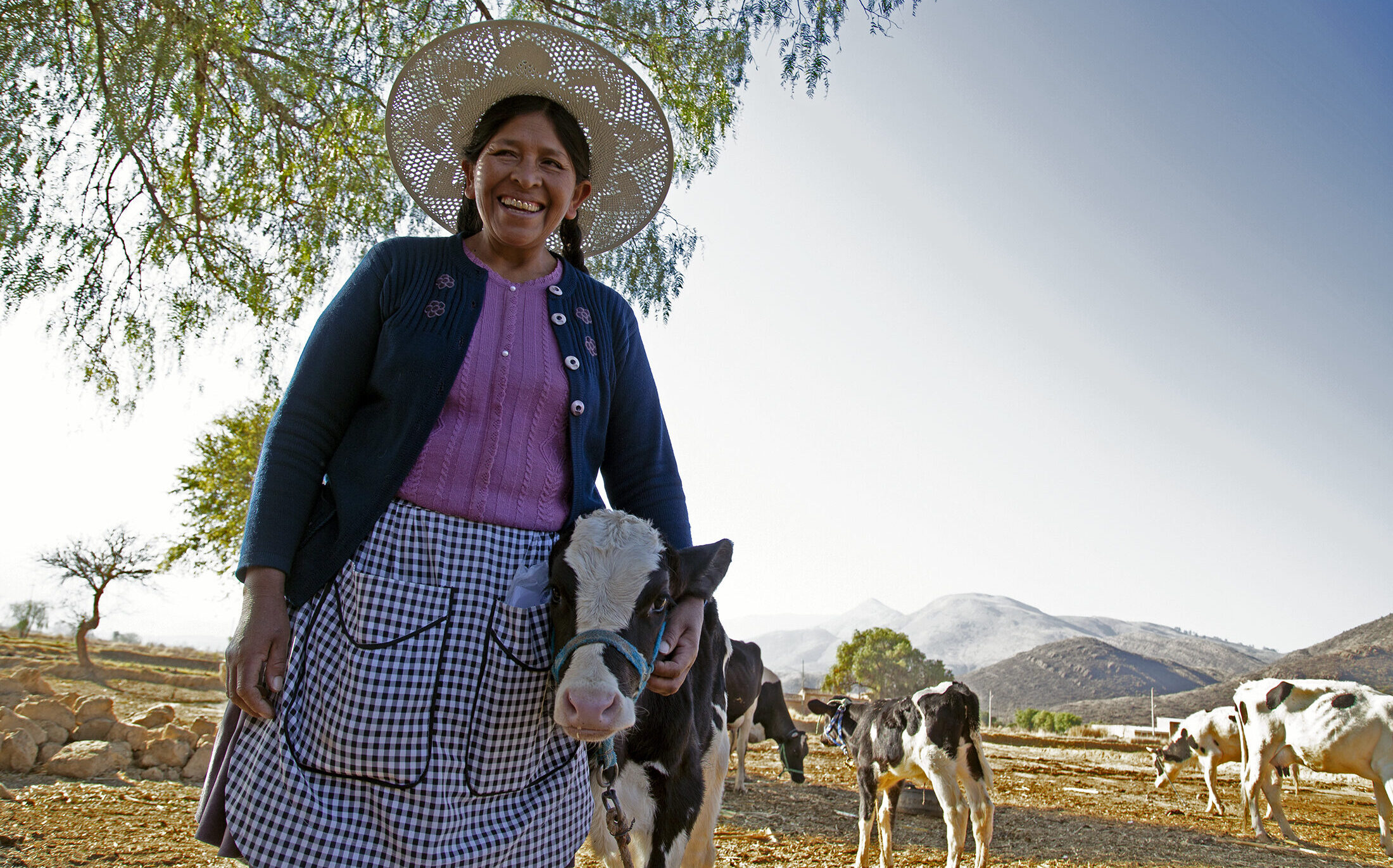 Sulema on her farm in Cochabamba, Bolivia
