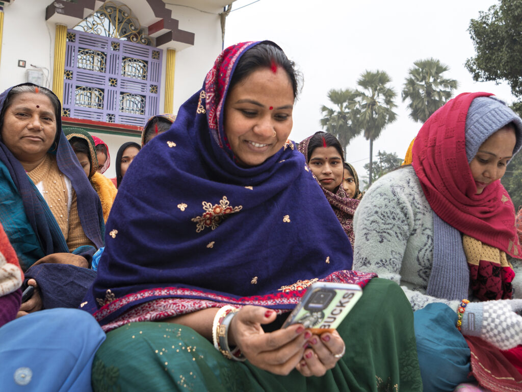 women entrepreneurs participate in a digital training