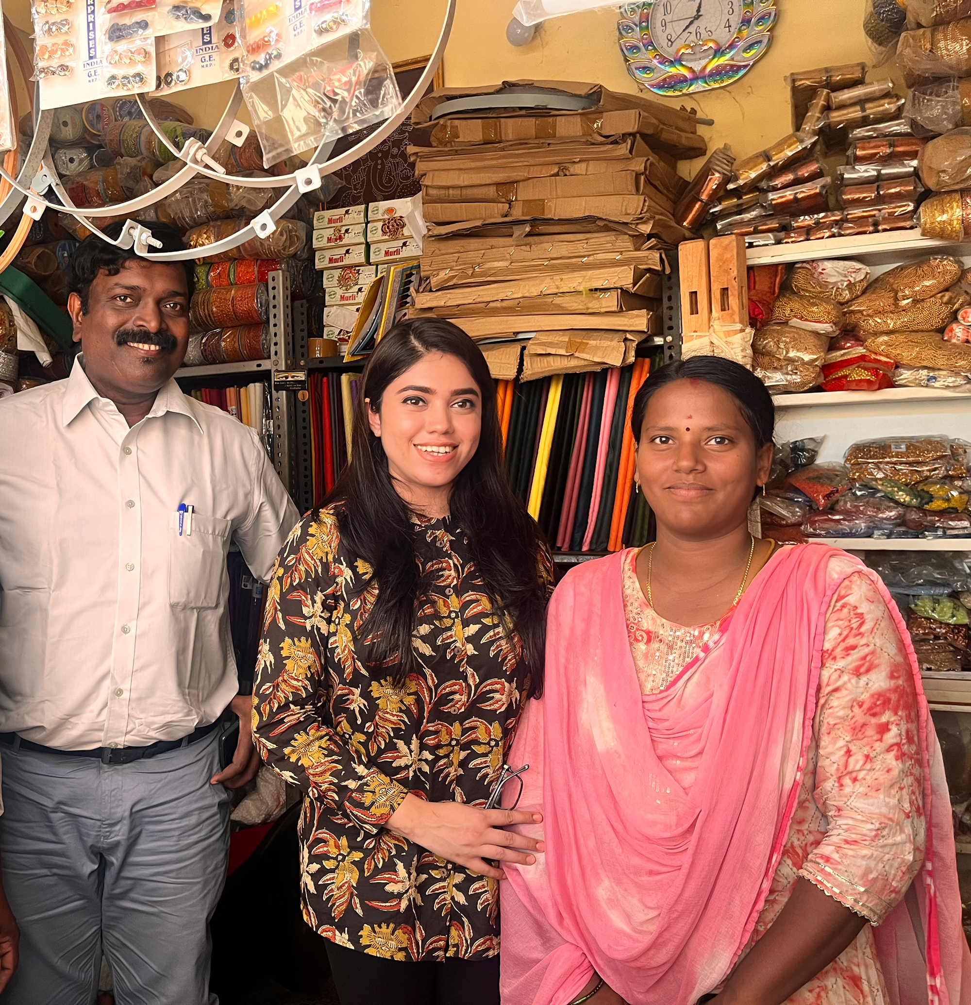 Aurea Dutta with Vijaya and her husband
