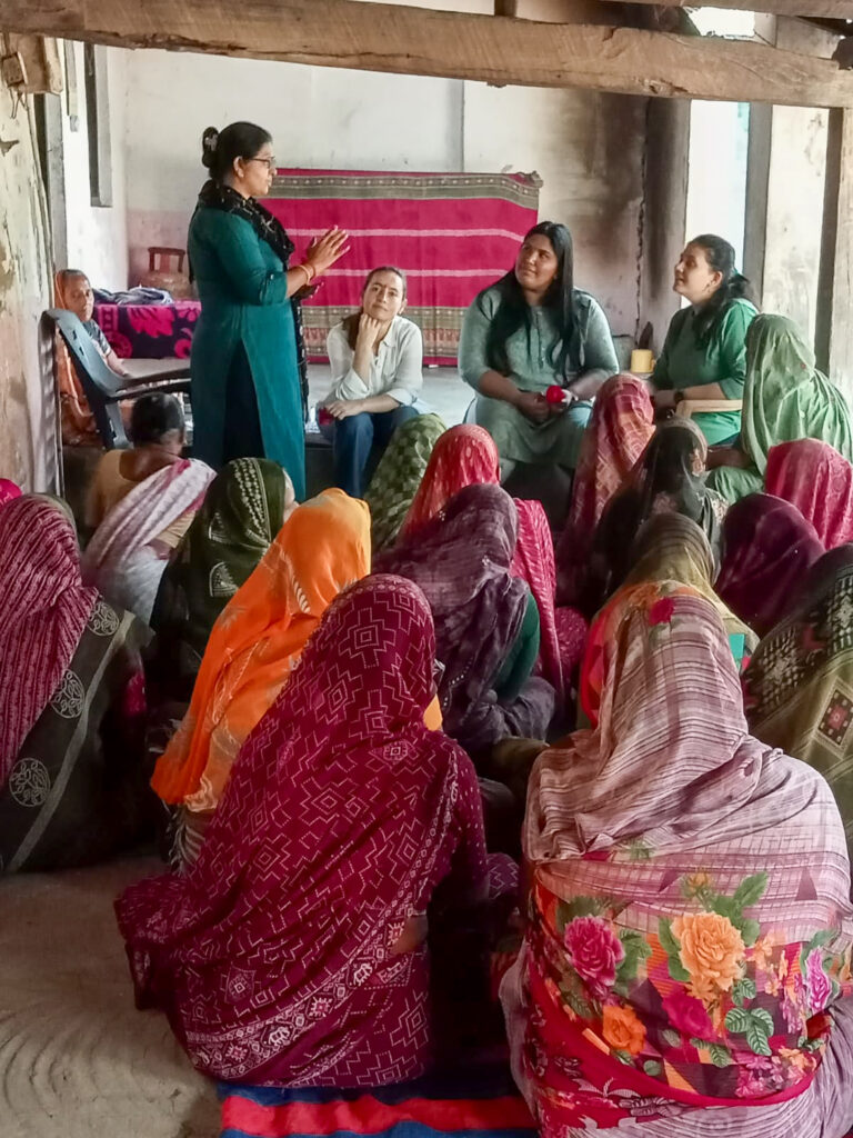 women workers participate in focus group