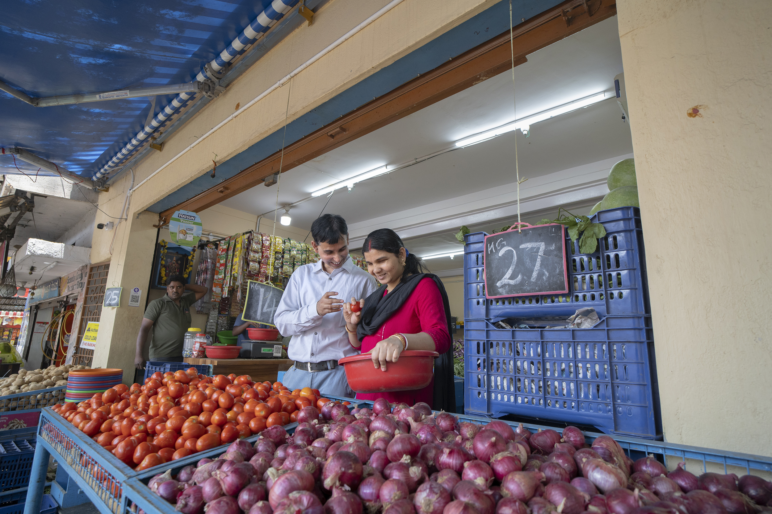 Avik and Keshavati shopping