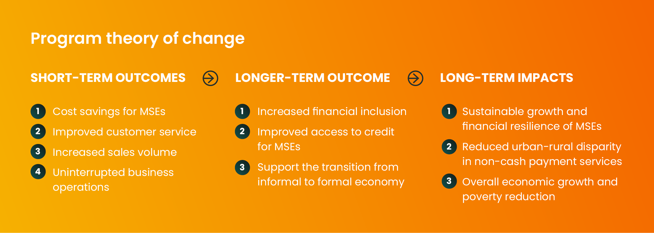 Program theory of change