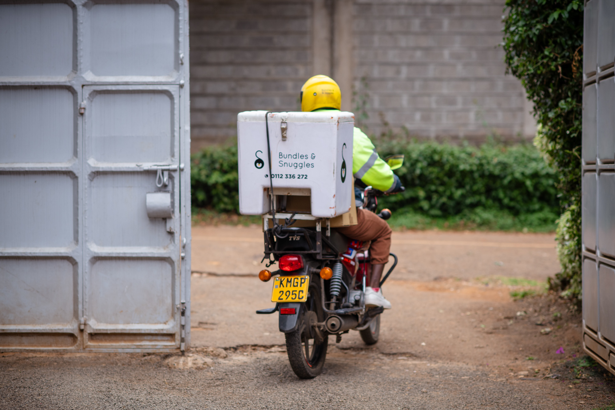 Daniel delivers orders in Nairobi, Kenya